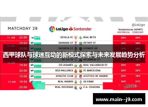 西甲球队与球迷互动的新模式探索与未来发展趋势分析